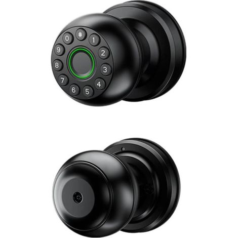 Serrure Porte Intelligente Empreinte Digitale avec Contrôle APP Charge USB pour Intérieur Sécurité Domotique (1/5)