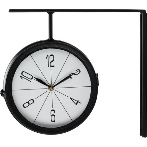 Orologio a doppia faccia su supporto, diametro 20 cm