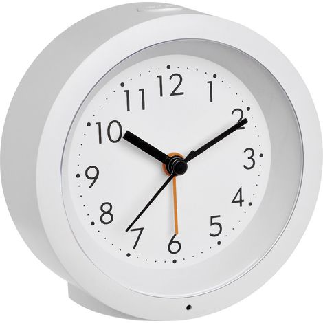 TFA Dostmann 60.1029.02 Quarz Wecker Weiß Alarmzeiten 1 Leisegang-Uhrwerk (1/4)