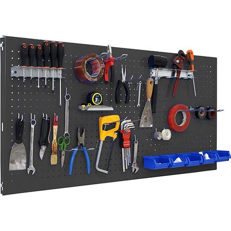 Simonrack PANELCLICK pannello murale antracite organizzazione strumenti (1/2)