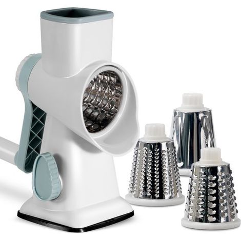 Tritaghiaccio manuale per granite, tritaghiaccio portatile con lame in acciaio inox, ventosa antiscivolo e manovella, facile da pulire, ideale per l'estate. (1/5)