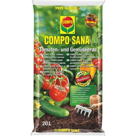 Compo Sana Tomaten- und Gemüsesubstrat mit Dünger 20L (1/2)