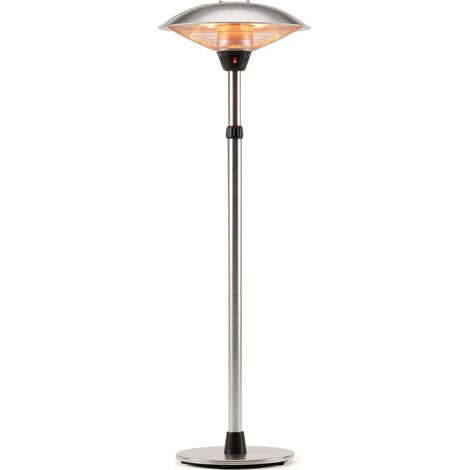 Outsunny – Parasol chauffant électrique 3000W – Aluminium anticorrosion – Hauteur réglable 200 cm – IP44 pour intérieur et extérieur