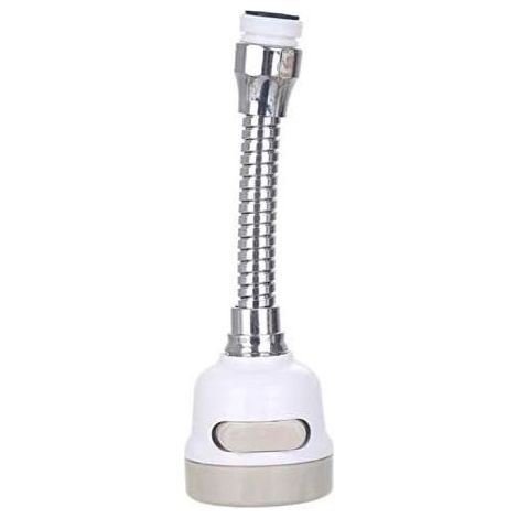 Head Of Valve Of Kitchen Mobile 360 Degrees,Economie Water Tip Of Filter,3 Modes Adjustable Shower Head Filter Sprayer For Kitchen Room Of Bath (Long white)- (1/5)
