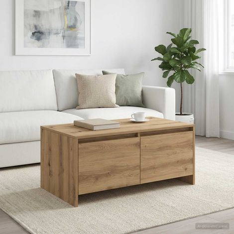 vidaXL Tavolino da salotto Rovere Artigianale 90 x 50 x 41.5 cm