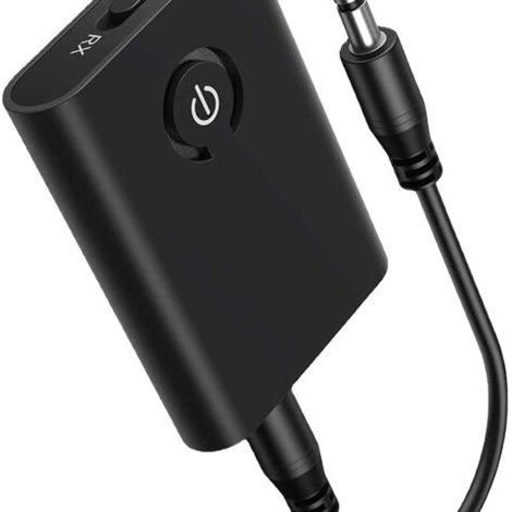 FENOPLASTICAAdaptateur Bluetooth Audio 2 en 1 Émetteur Récepteur Bluetooth 5.0 Transmetteur Récepteur Jack 3,5 AUX pour casque, haut-parleur, chaîne stéréo, voiture, TV, ordinateur portable (1/5)