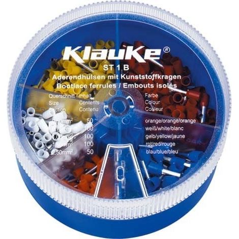 Klauke ST1B Terminales de cable aislados multicolores 400 uds
