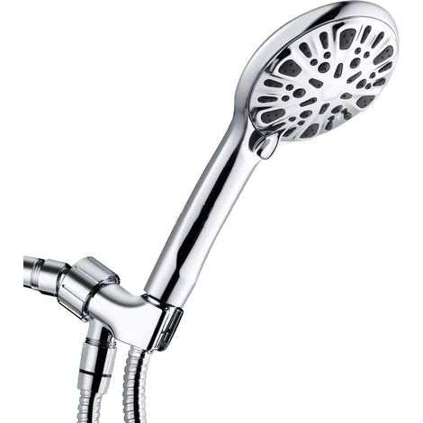 Pommeau De Douche, Douchette Douche Salle de Bain avec 9 Modes Haute Pression Economie d'eau -(plaqué douche simple) (1/5)