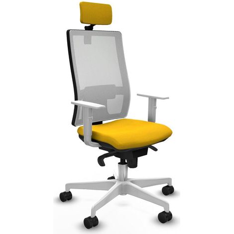 Piqueras y Crespo 4B026N2 Chaise de Bureau Jaune (1/3)