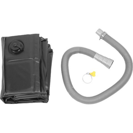 Receveur de douche portable 41 x 41 x 6 pouces avec tuyau de vidange de 1 m, pliable, pour camping-car, caravane ou plage. (1/5)
