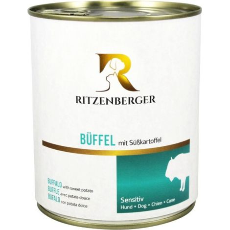 Bison mit Süßkartoffeln 800g Veterinär-Edition Nassfutter für Hunde mit Allergien Ritzenberger Veterinär-Edition