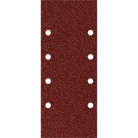 WOLFPACK LINEA PROFESIONAL Carta vetrata di ricambio con Velcro 93x228 mm. con fori grana 40 (10 pezzi)