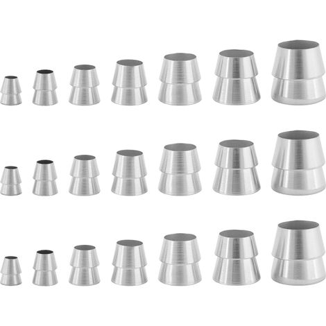 Lot de 21 cales rondes en métal pour hache et marteau à griffe (8 mm, 10 mm, 12 mm, 13 mm, 16 mm, 18 mm, 19 mm) (1/5)