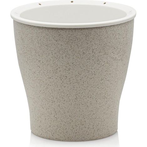 Vaso beige autoinnaffiante per piante Nates Medium (1/5)