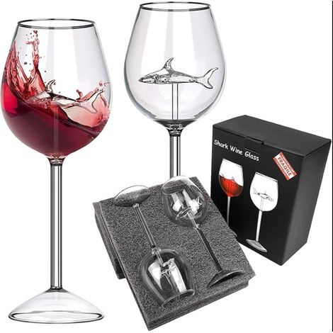 Red Wine Glasses Crystal Flutes Gift For Adults Home Bar Party (1/5)