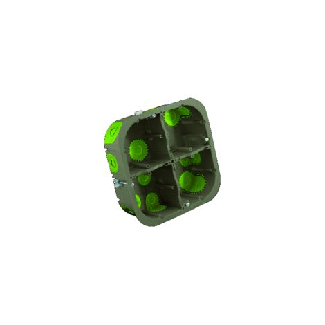 Boîte d'encastrement - 2 x 2 postes - Ø 67 mm - Profondeur 50 mm - R'Box - 502240 - Bizline