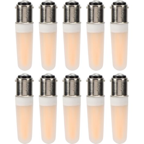 10 Ampoules B15 3W Blanc Chaud pour Lustre et Plafonnier, Accessoires Éclairage Maison AC110V (1/5)
