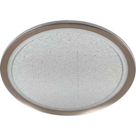 LED Deckenleuchte Bari mit Sternenhimmel weiß Ø 50 x 9 cm warmweiß-kaltweiß dimmbar (1/3)