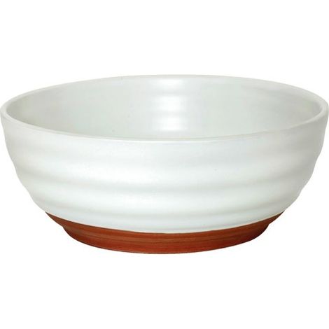 Fuji Poke Bowl Blanc/terra Cotta Design Bicolore élégant, Idéal Pour Poke Bowls - Amefa Medard De Noblat (1/2)