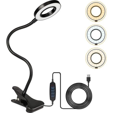Lampe de table LED flexible cou d'oie pour étudier la lumière noire (1/5)