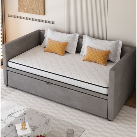 MEUBLIV Matelas 90x190 cm blanc – ressorts ensachés, H3, ergonomique, sans matelas (1/5)
