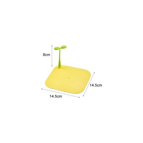 Protector de desagüe de silicona amarillo, filtro para desagüe de bañera, filtro para cabello en la ducha, filtro de silicona para lavabo, para baño - Crezuo