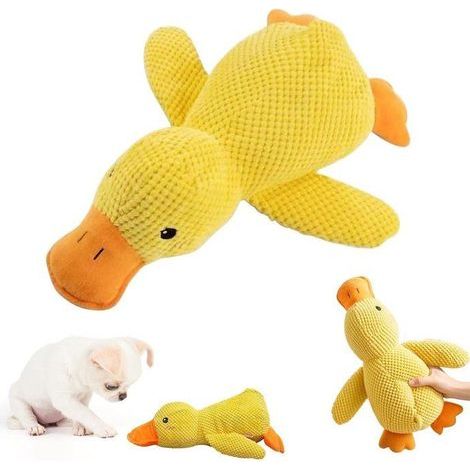 Canard Anti-Stress Chien 2025, Jouet Couineur Indestructible Interactif Toutes Tailles Chien
