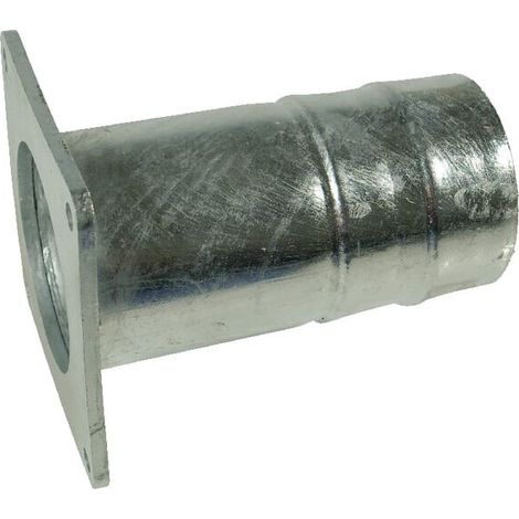 Flangia quadra + 6" portagomma zincata UNIVERSALE 6304000Z