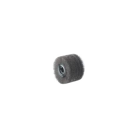 Stahldraht Rundbürste für Satiniermaschine INOX 100x70mm