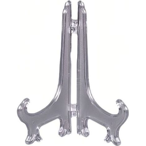 Vassoio decorativo con cerniere regolabili, cavalletto in plastica trasparente, pieghevole per riporlo facilmente, decorazione da scrivania multifunzionale. (1/5)