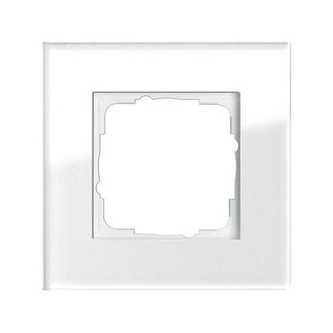 Gira Rahmen 1-fach weiß glas Esprit 021112 (1/5)