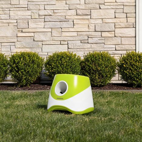 Lanceur de balles automatique pour chien vert avec 3 balles ETPU (1/5)