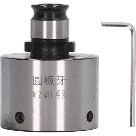 Mandrin porte-filière changement rapide 19mm diamètre extérieur acier carbone GT12 M12 M14 pour tour filetage gros pas (1/5)