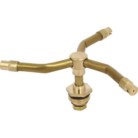1 / 2BSP Außengewinde Messing 3-Arm Rasen Bewässerung Drehsprinkler (1/3)