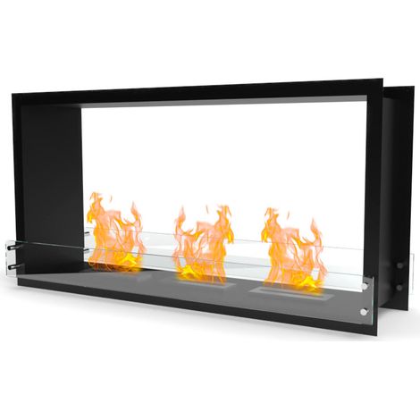 Camino a Bioetanolo da Incasso Bifrontale 152,4x37,6x71,7 cm 3,7KW Nero (1/5)