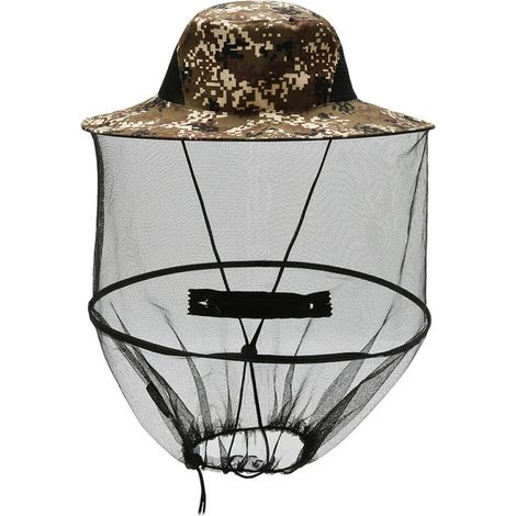 Hut mit Kopfnetz und waschbarem Moskitonetz für optimale Sicht, ideal zum Klettern und Angeln. (1/5)