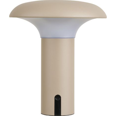 Lampada LED solare ricaricabile Ramsey in PP beige ø18 cm