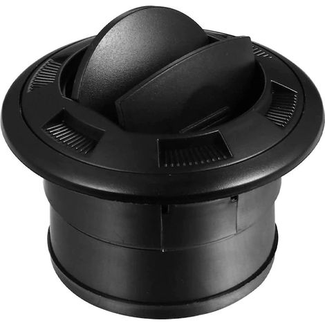 Grille D Aeration Rotative Refermable - 75 mm - Pour Voiture Camping Car Quad - Noir - 1 Piece (1/5)