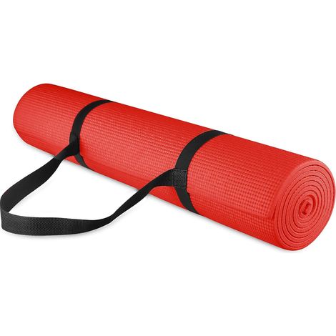 Tapis De Yoga - 173 X 61 Cm - Épaisseur 6 Mm - Haute Densité - Antidérapant Double Face - Pour Yoga Pilates Et Étirements - 1 Pièce (1/5)