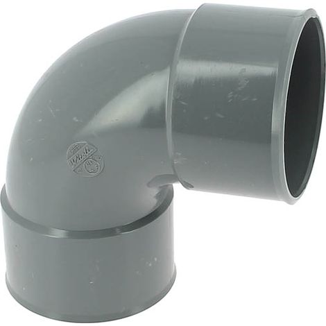 Coude PVC Vidange 90° Femelle Femelle ∅80