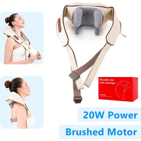 Masseur sans fil Foreverlily 26W pour la nuque et les épaules, masseur pour les épaules et le dos, masseur pour les trapèzes, la nuque et les cervicales-AquaForge