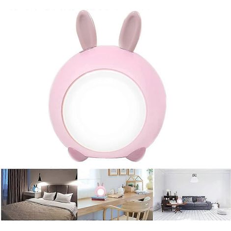 Veilleuse enfant lapin mignon, lampe de nuit tactile LED rechargeable par USB pour la chambre (1/5)