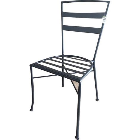 GARDENIA Sedia cipro, struttura in ferro, 44x50xh.93 cm