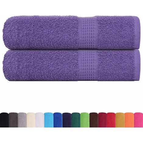 Serviettes de douche FROGN 2 pcs violet 70x140 cm 360 g/m²