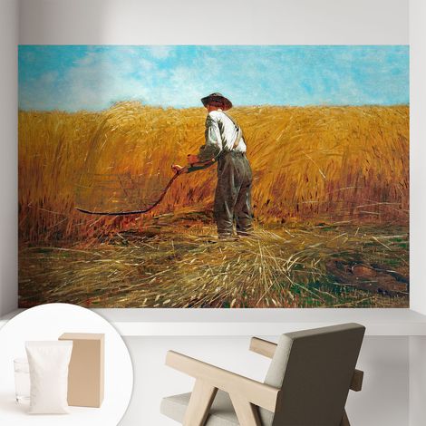 Tapete Vliestapete mit Kleber für Wohnzimmer Schlafzimmer Küche - Wanddekoration  Ernte in der Sonne 104x70 cm (1/5)