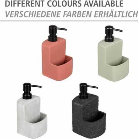 Distributeur de liquide vaisselle Festival Siena, distributeur de savon, céramique haut de gamme à surface douce avec compartiment (1/4)