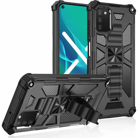 Schutzhülle für Samsung Galaxy A03s, Armor Kickstand, schwarz (1/4)