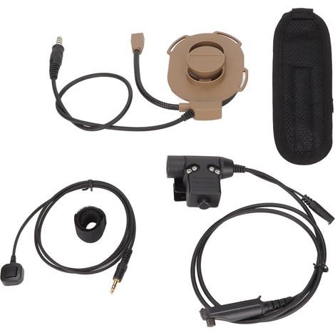 Casque militaire unilatéral HD01 + PTT U94 avec réduction de bruit pour moto et activités extérieures (1/5)