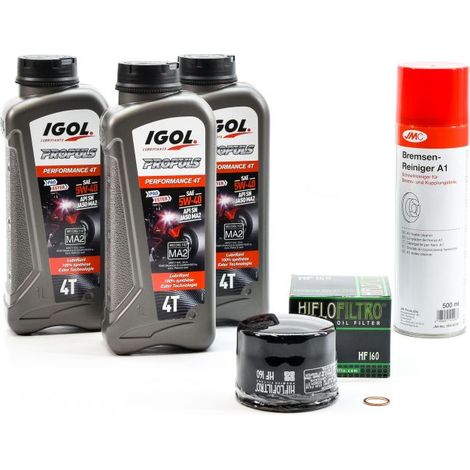 Kit Entretien Vidange pour BMW F 900 XR de 2020 à 2023 - IGOL PROPULS PERFORMANCE 5W40 3L
