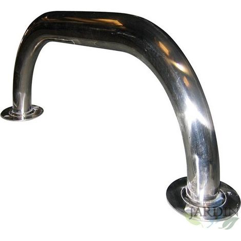 Manico in acciaio inox, tubo Ø 43 mm lucido lucido, 1 metro.